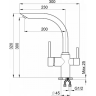 Смеситель GRANULA GR-2304 базальт GR-2304_bazalt